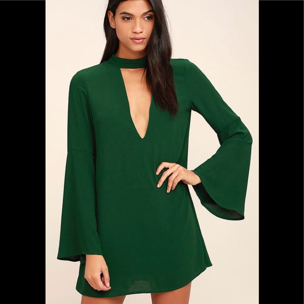 Lulus green mini dress